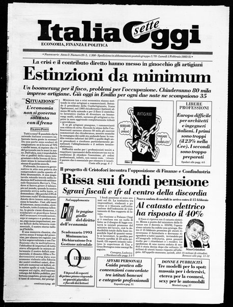 Italia oggi : quotidiano di economia finanza e politica